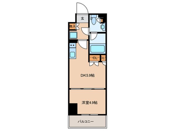 パークアクシス新宿百人町の物件間取画像